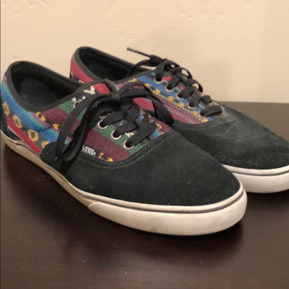 vans mexican blanket shoes